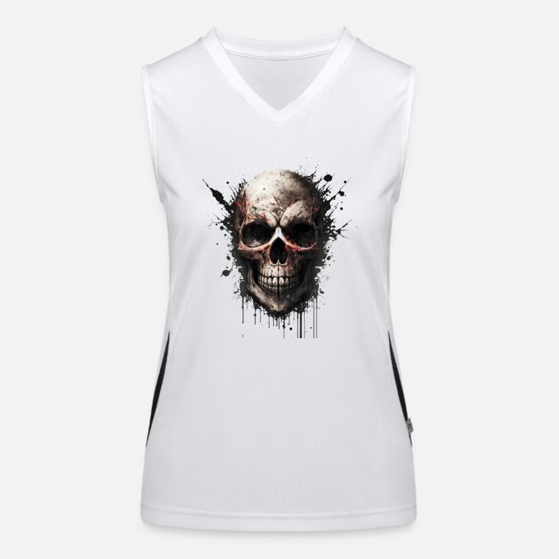 Skeleton Women's Functional Contrast Tank Top