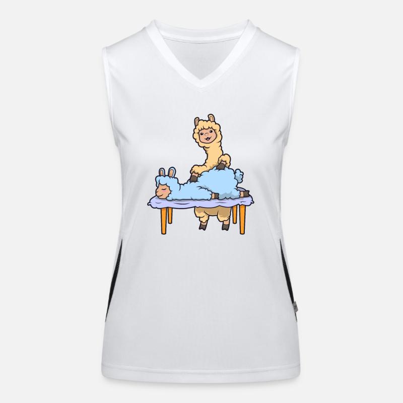 Llama massaged - Physiotherapy Women's Functional Contrast Tank Top