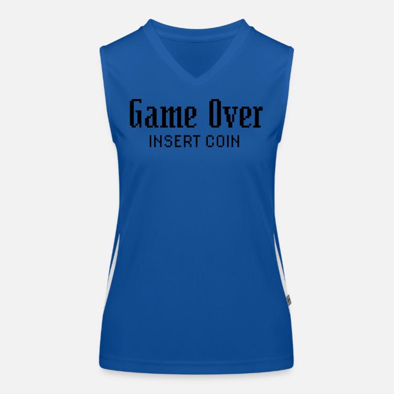 Game Over Insert Coin Women's Functional Contrast Tank Top