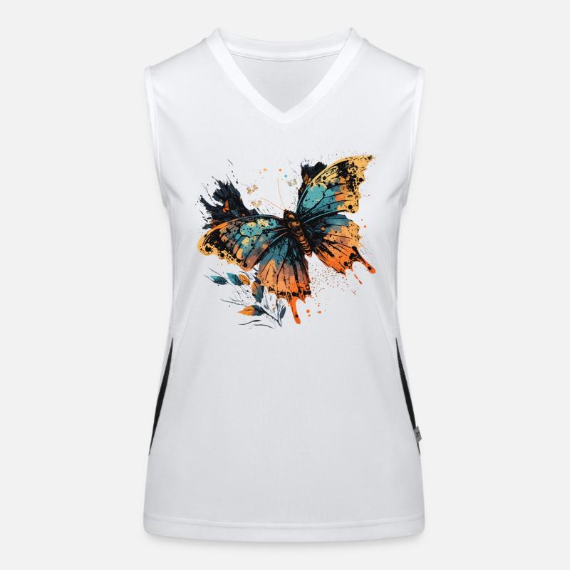 Pretty Butterfly Women's Functional Contrast Tank Top