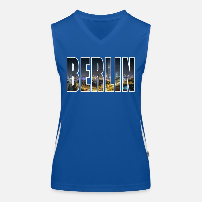 berlin skyline Funktionelles Kontrast-Tank Top für Frauen