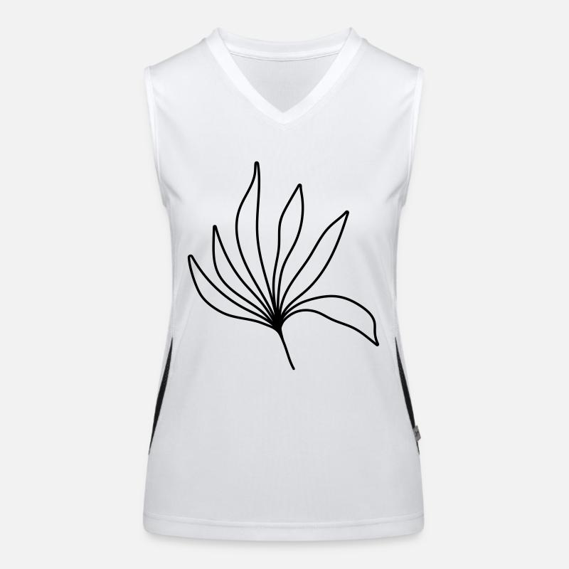 simple Gräser Funktionelles Kontrast-Tank Top für Frauen