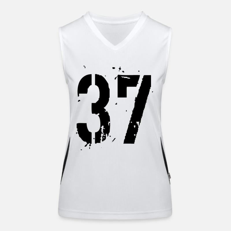 37 Nummer 37 Funktionelles Kontrast-Tank Top für Frauen