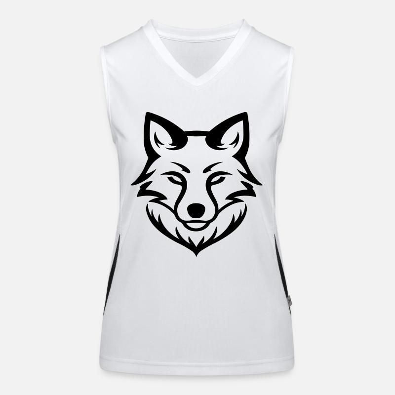 Fuchs Funktionelles Kontrast-Tank Top für Frauen