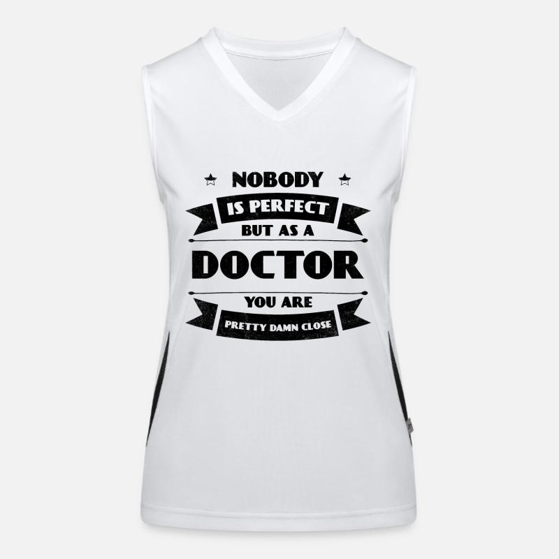 Perfekter Doktor Arzt Krankenhaus Lebensretter Funktionelles Kontrast-Tank Top für Frauen
