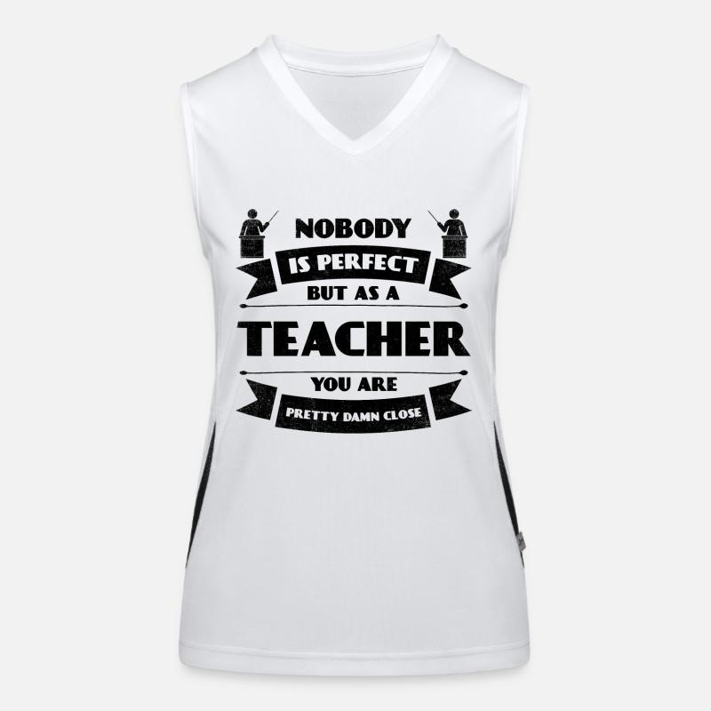 Perfekter Lehrer Schule Schüler Lehrerin Lernen Funktionelles Kontrast-Tank Top für Frauen