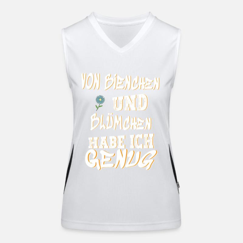 Von Bienchen und Blümchen, genug davon, Scherz Funktionelles Kontrast-Tank Top für Frauen