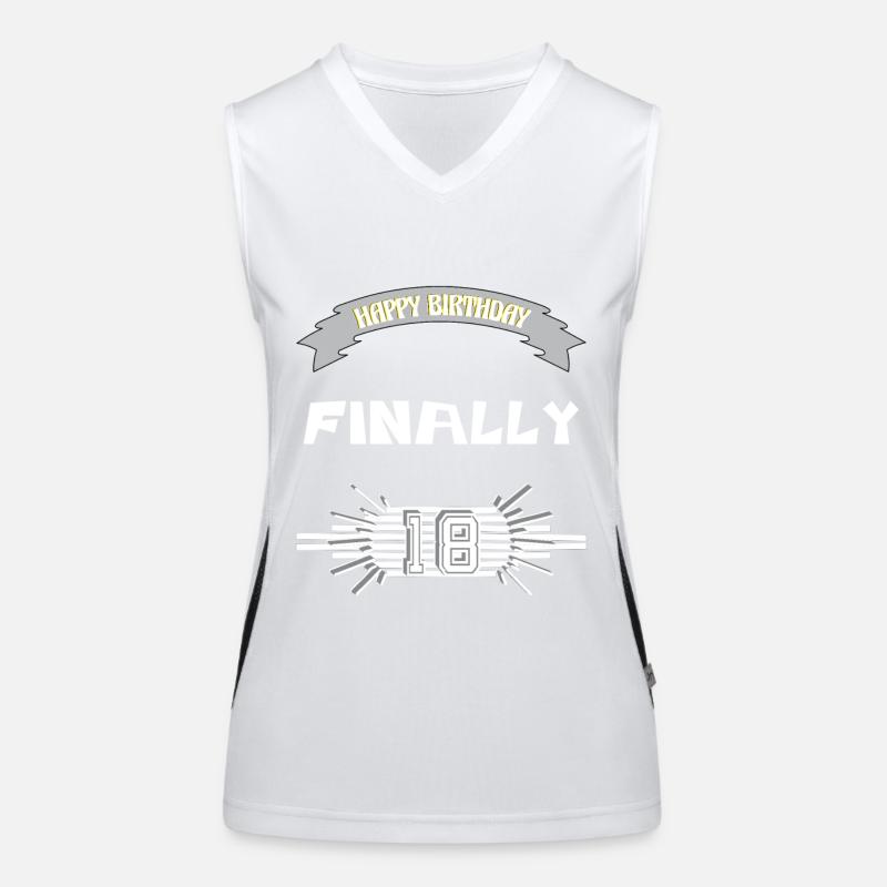 Happy Birthday, 18th Birthday, Gift Women's Functional Contrast Tank Top