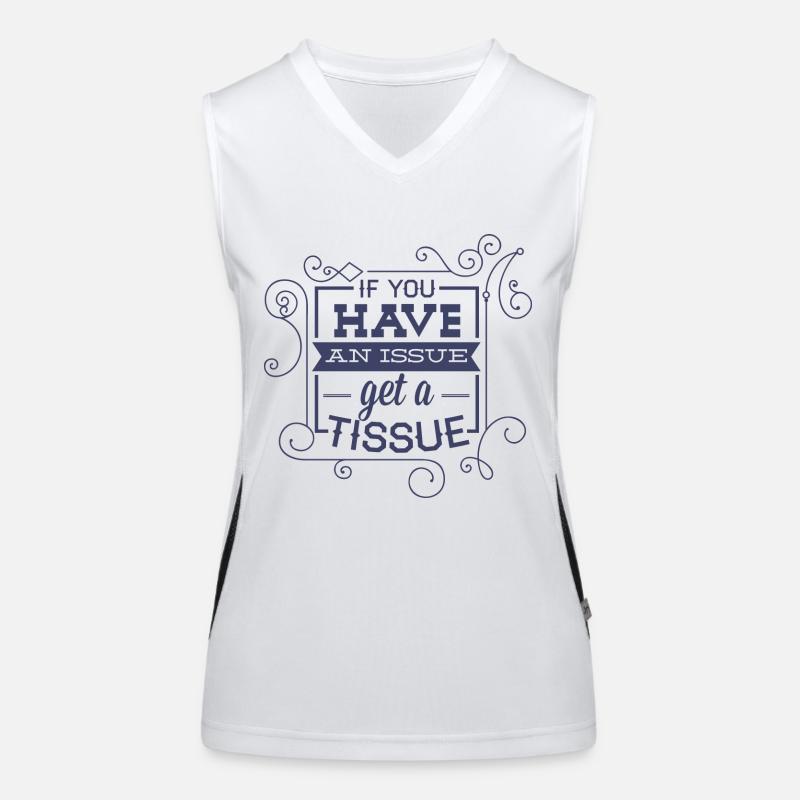 TAKE A HANDKERCHIEF - Tears Sorrow Problem Shirt Women's Functional Contrast Tank Top