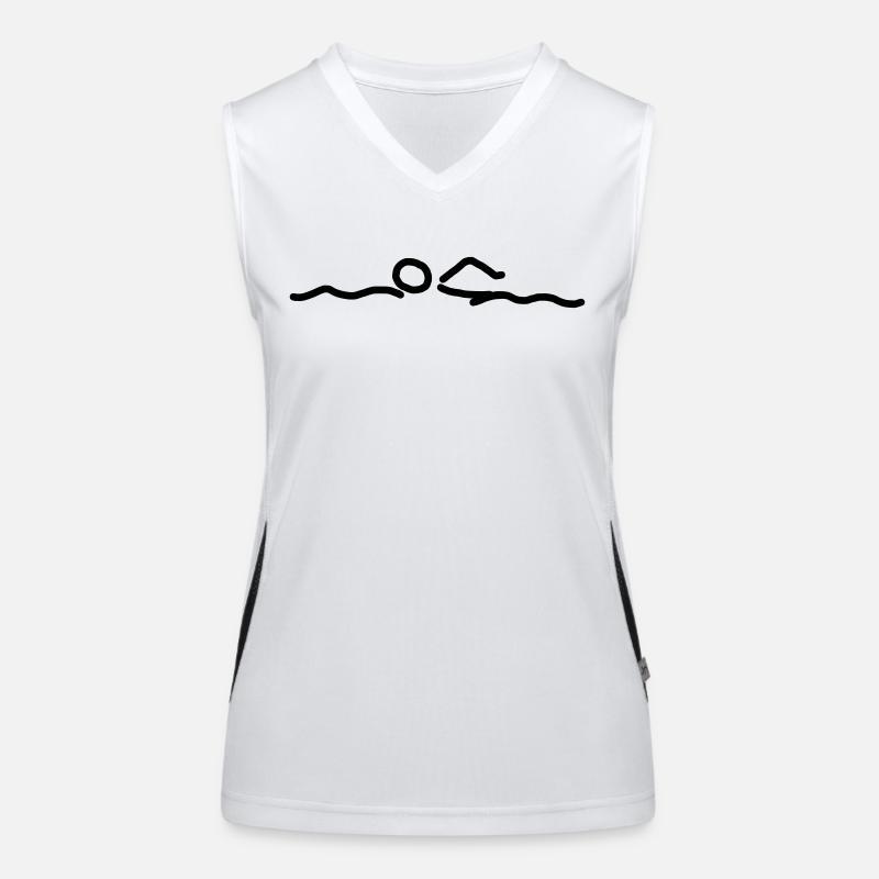 iYpsilon Schwimmer Funktionelles Kontrast-Tank Top für Frauen