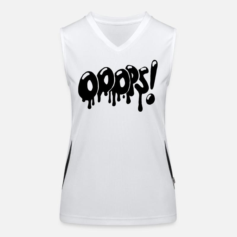 OOOPS! Graffiti Style Funktionelles Kontrast-Tank Top für Frauen