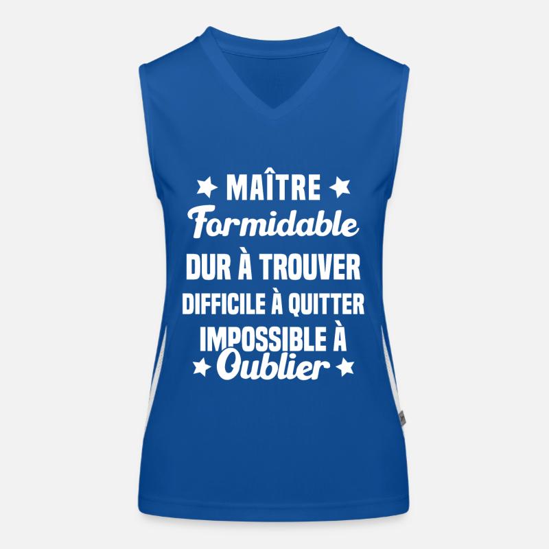 Maître Formidable Idée Cadeau Maître D'école Débardeur respirant contrasté Femme