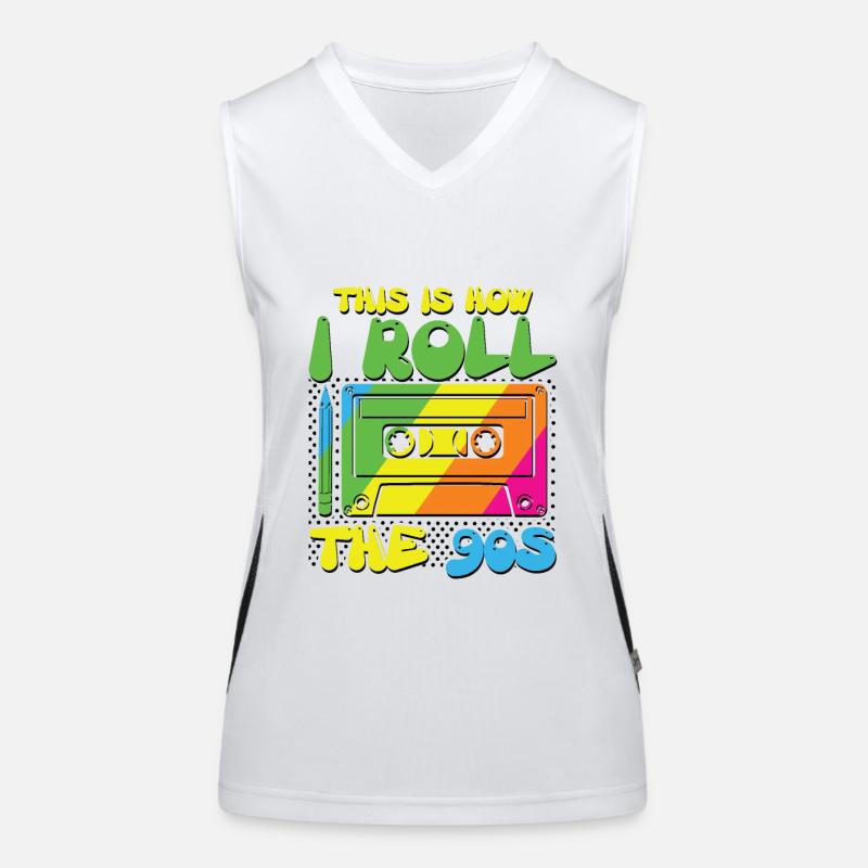 This is how i roll the 90s Funktionelles Kontrast-Tank Top für Frauen