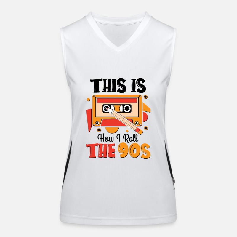 This is how i roll the 90s Funktionelles Kontrast-Tank Top für Frauen
