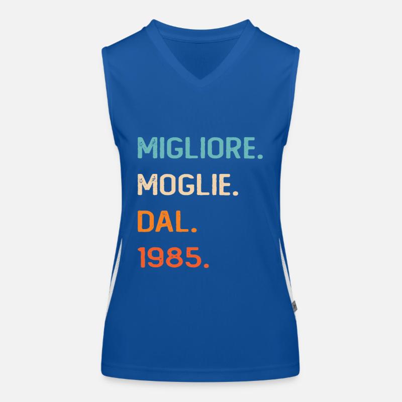 Ehefrau seit 1985 Funktionelles Kontrast-Tank Top für Frauen