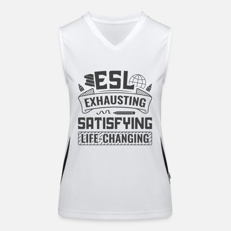ESL-Lehrer ESL Unterricht Funktionelles Kontrast-Tank Top für Frauen