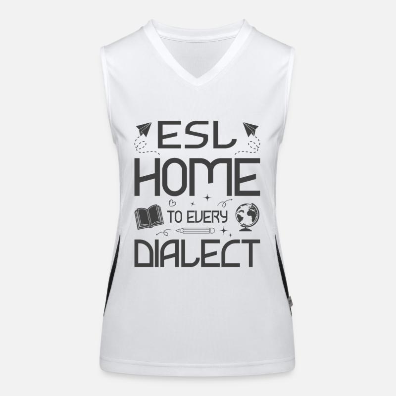 ESL-Lehrer ESL Unterricht Funktionelles Kontrast-Tank Top für Frauen