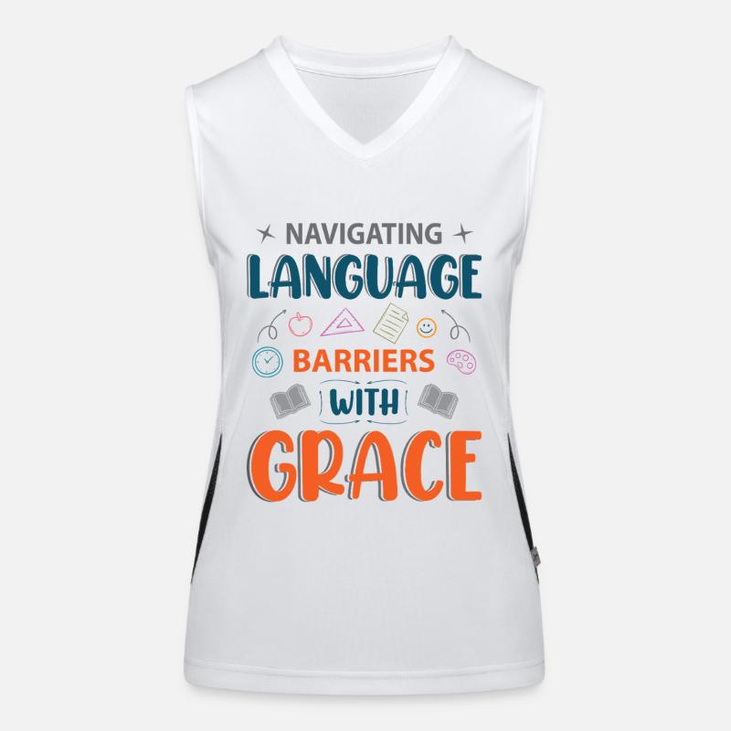 ESL-Lehrer ESL Unterricht Funktionelles Kontrast-Tank Top für Frauen