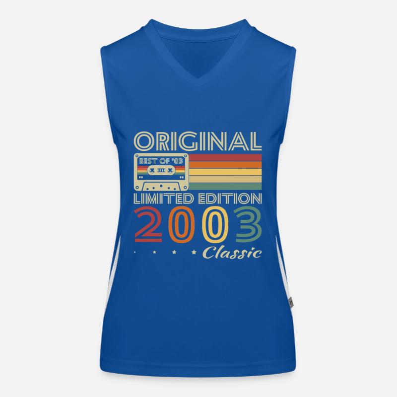 2003 Vintage Retro Geburtstagsgeschenk Funktionelles Kontrast-Tank Top für Frauen