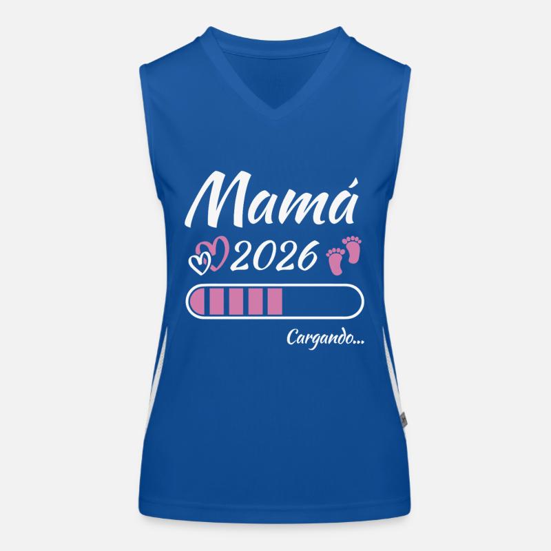 Werdende Mutter 2026 Loading Funktionelles Kontrast-Tank Top für Frauen