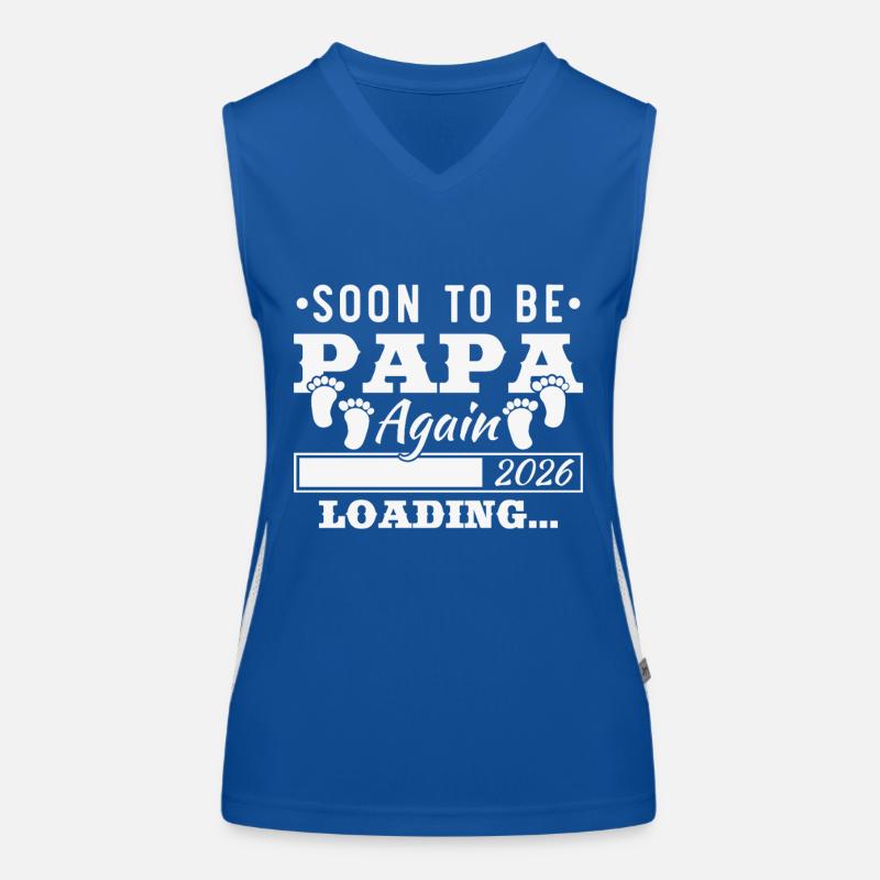 Pronto wird wieder Papa 2026 Loading Funktionelles Kontrast-Tank Top für Frauen