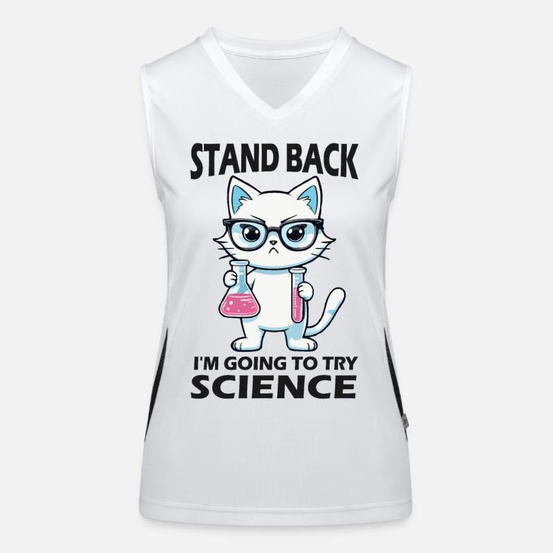 Stand Back - I'm Going to Try Science Women's Functional Contrast Tank Top