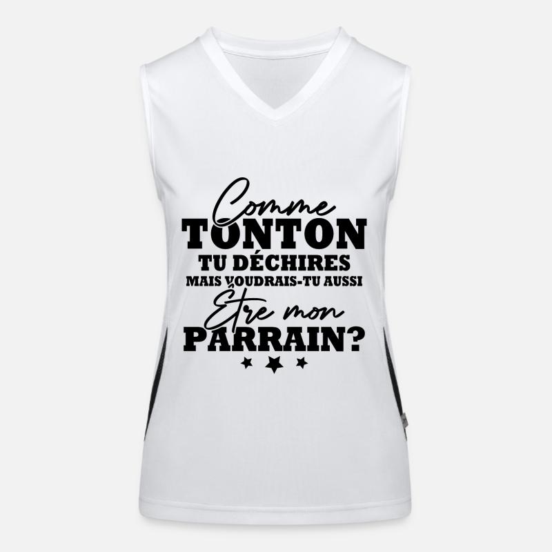 Tonton et parrain Débardeur respirant contrasté Femme