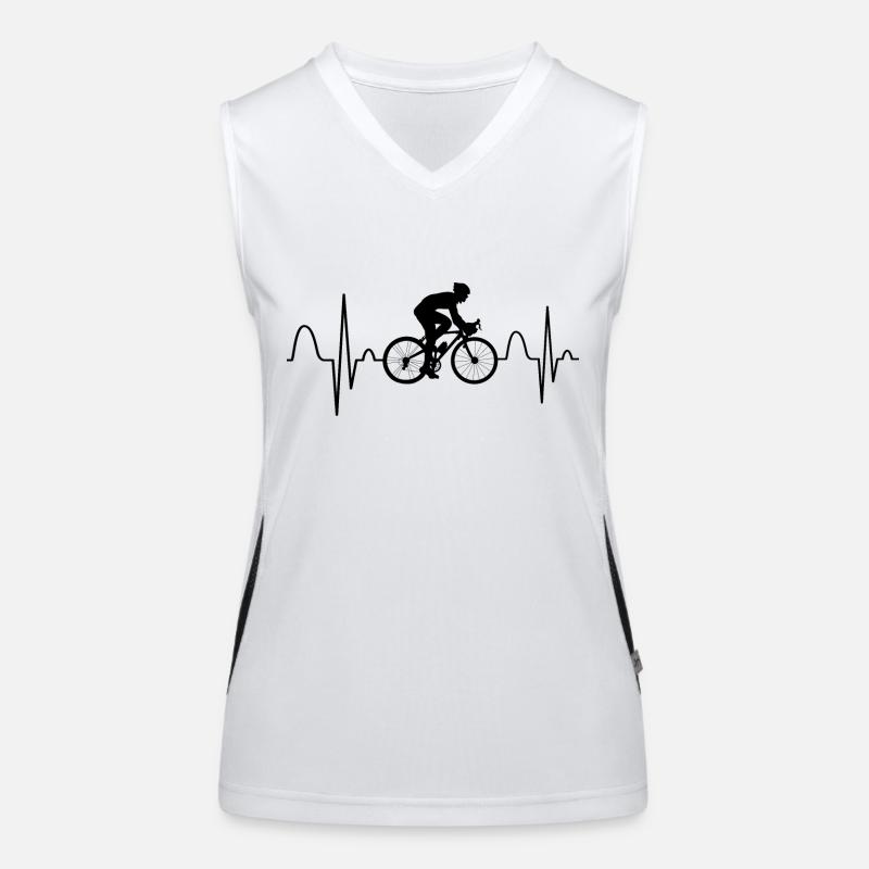 Fahrrad Schwarz Funktionelles Kontrast-Tank Top für Frauen
