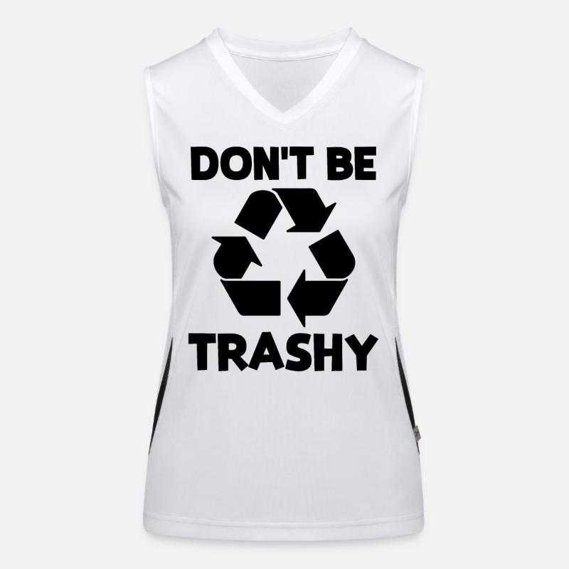 Ne soyez pas trash Débardeur respirant contrasté Femme