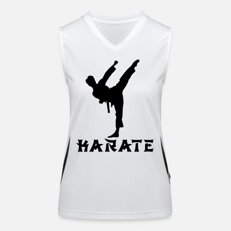 Karate Funktionelles Kontrast-Tank Top für Frauen