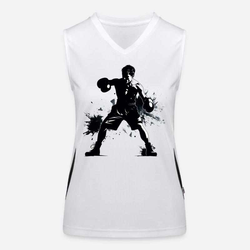 Boxen Funktionelles Kontrast-Tank Top für Frauen