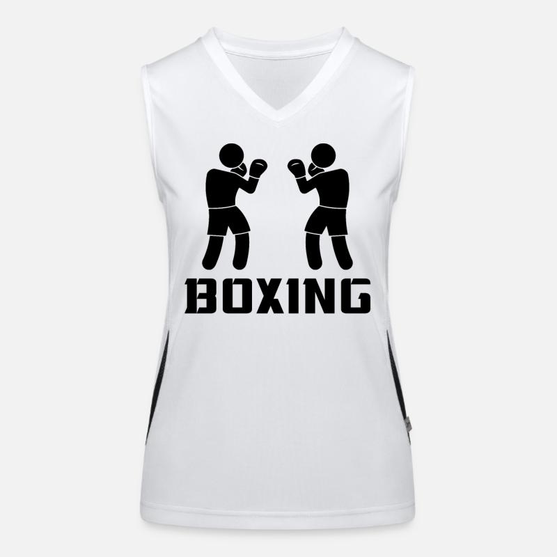 Boxen Funktionelles Kontrast-Tank Top für Frauen