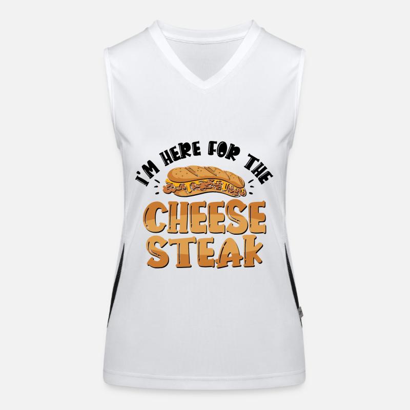 Philly Breakfast Sandwich Funktionelles Kontrast-Tank Top für Frauen