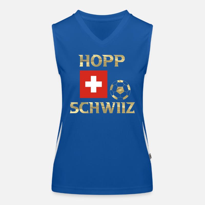Hopp Schwiiz Funktionelles Kontrast-Tank Top für Frauen