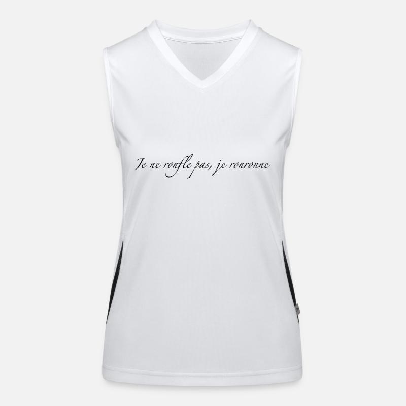 Je ne ronfle pas Débardeur respirant contrasté Femme