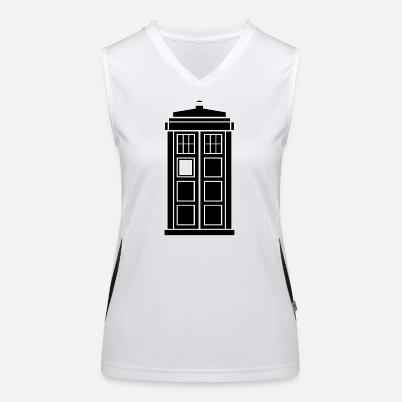 Tardis Funktionelles Kontrast-Tank Top für Frauen
