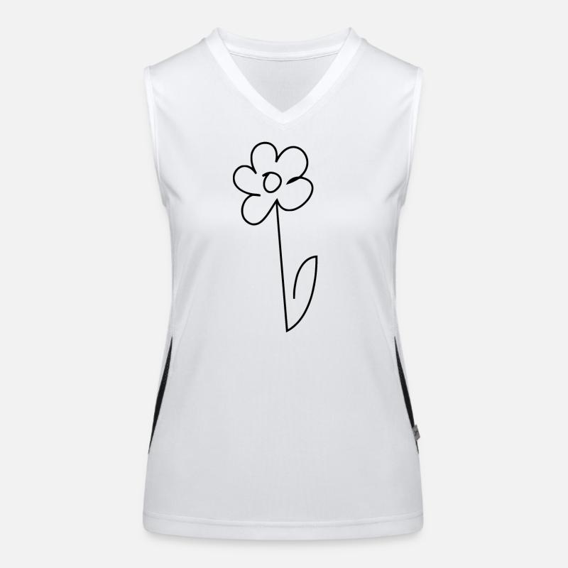 Gänseblümchen Funktionelles Kontrast-Tank Top für Frauen