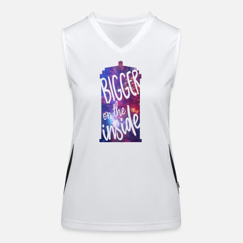Bigger on the inside Funktionelles Kontrast-Tank Top für Frauen