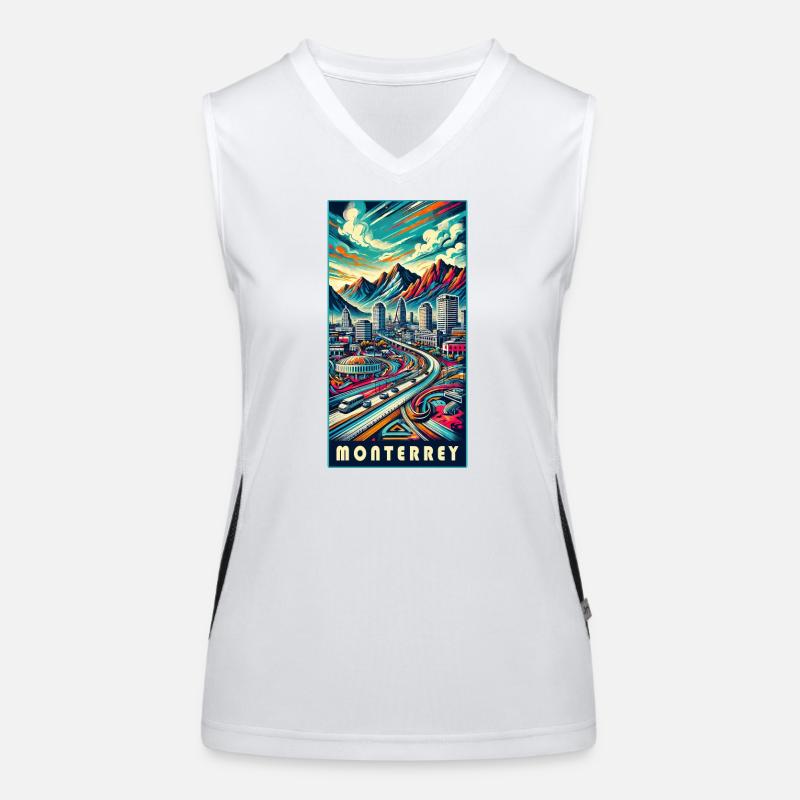 Conception de voyage à Monterrey et à Mexico Débardeur respirant contrasté Femme