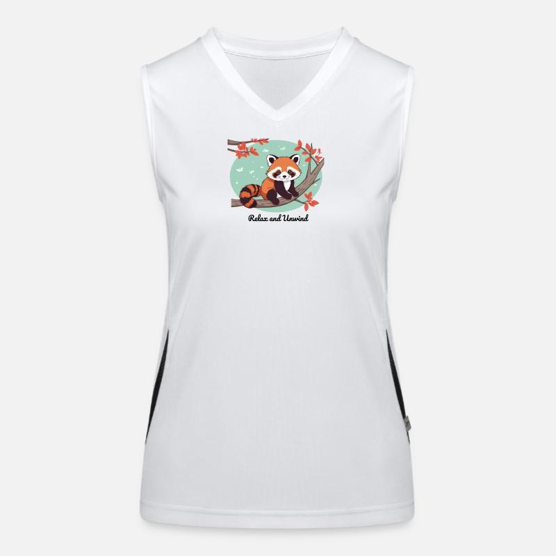 Relax and Unwind – Red Panda Women's Functional Contrast Tank Top