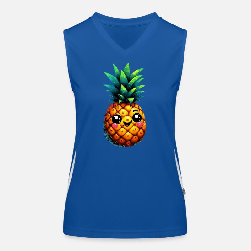 Ananas Débardeur respirant contrasté Femme