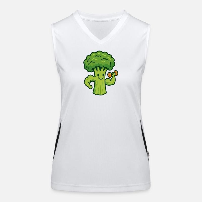 Broccoli Gains Women's Functional Contrast Tank Top