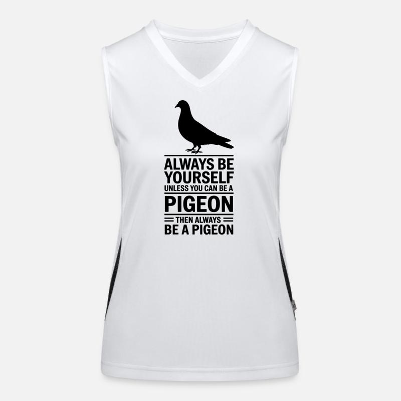Taube Sprüche Tauben Lustiges Taube Geschenk Funktionelles Kontrast-Tank Top für Frauen