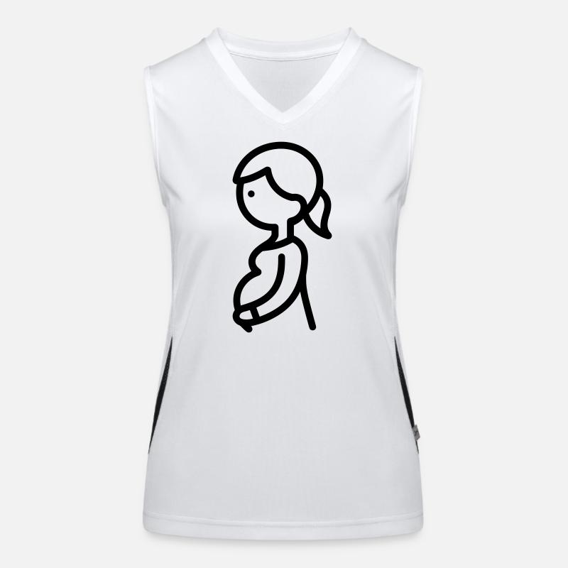 femme enceinte Débardeur respirant contrasté Femme