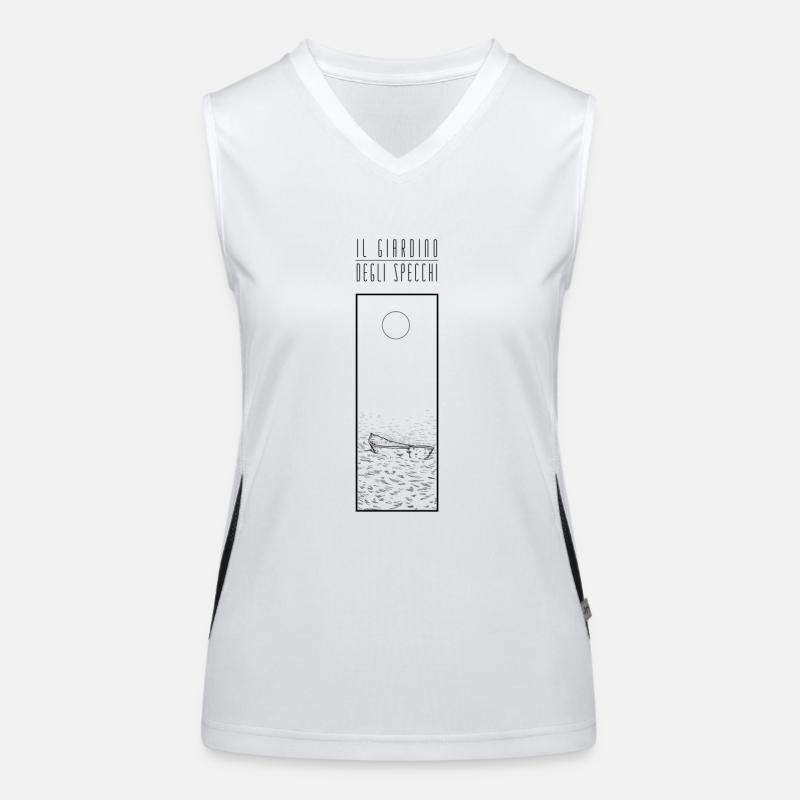 Oltremare Boot schwarz Funktionelles Kontrast-Tank Top für Frauen