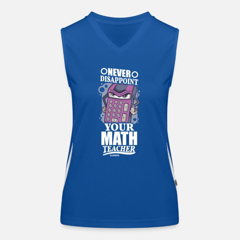 Mathématiques Math Mathématicien Math Professeur Cadeau Débardeur respirant contrasté Femme