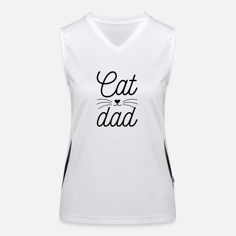 Cat dad Women's Functional Contrast Tank Top