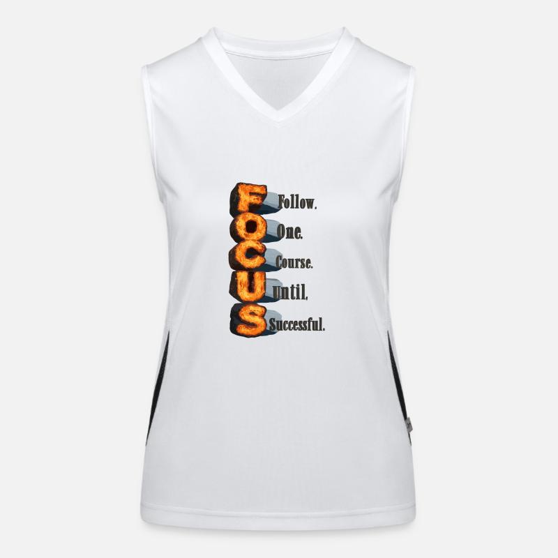 Follow One Course Until Successful Funktionelles Kontrast-Tank Top für Frauen