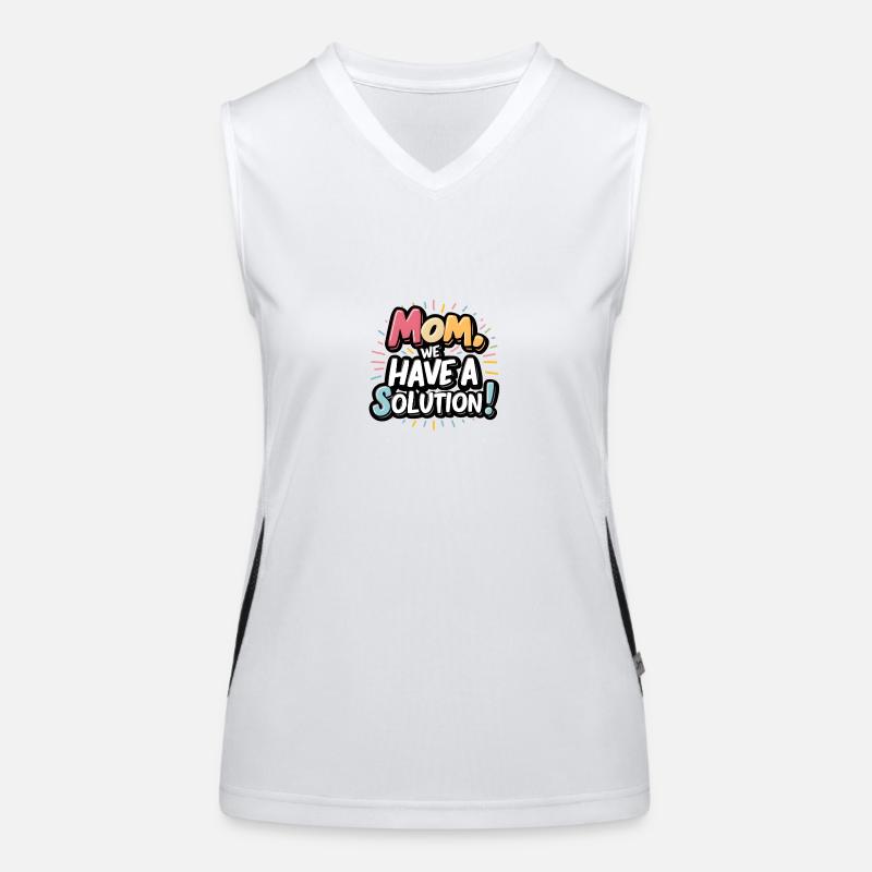 Maman, nous avons une solution Débardeur respirant contrasté Femme
