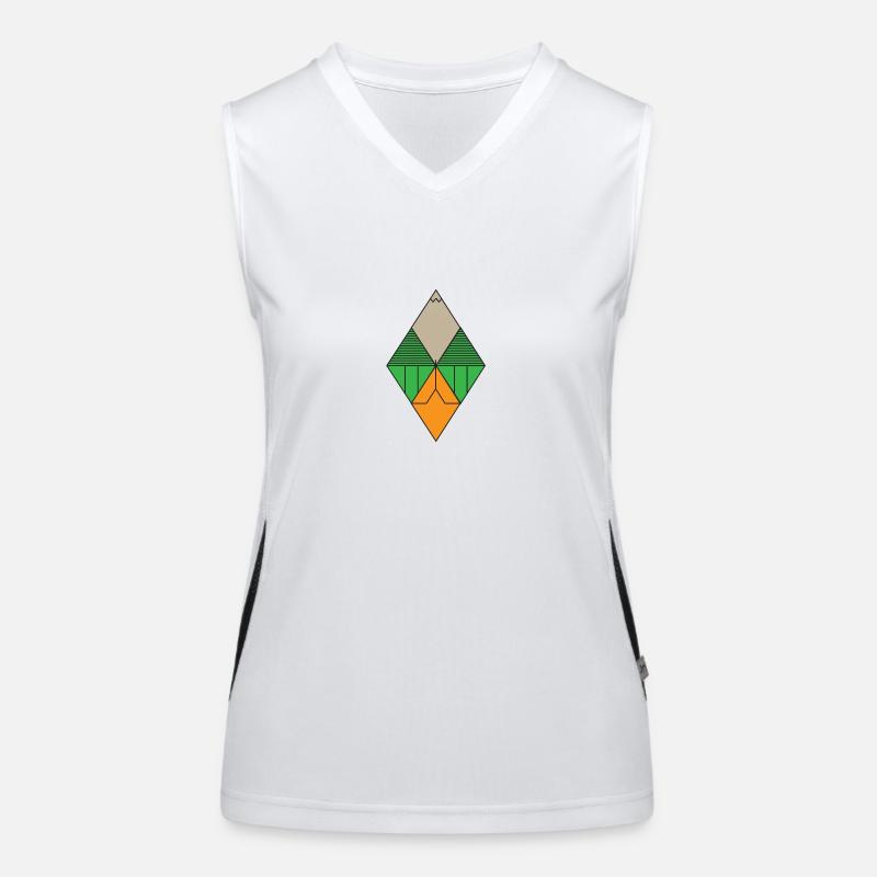 Diamond Graphic Women's Functional Contrast Tank Top